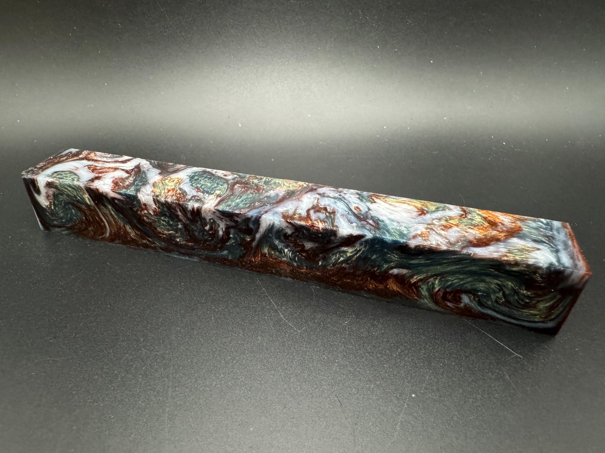 Pen Turning Blank, Alumilite Resin, Bigfoot Territory