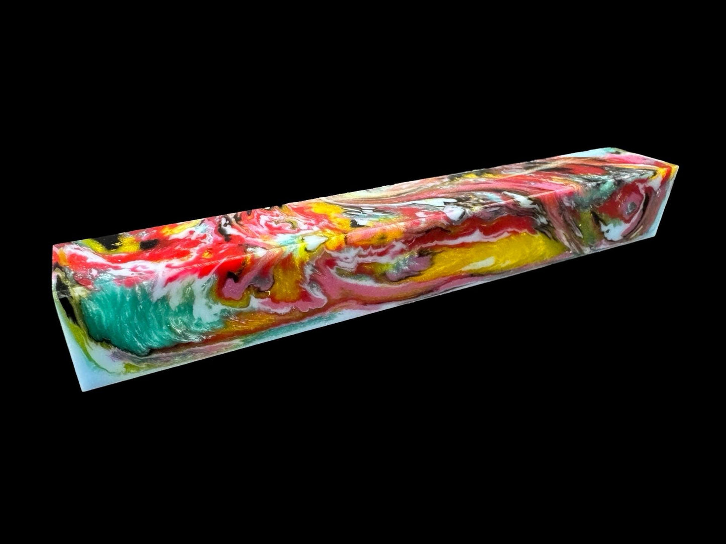 Pen Turning Blank, Alumilite Resin, Nightmare Sally