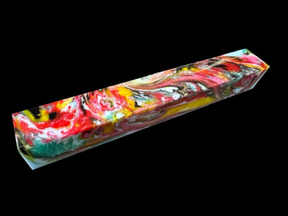 Pen Turning Blank, Alumilite Resin, Nightmare Sally